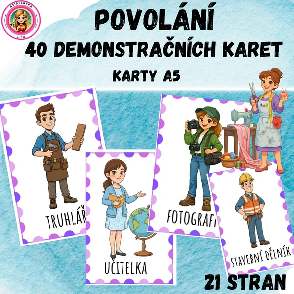 Povolání - 40 demonstračních karet