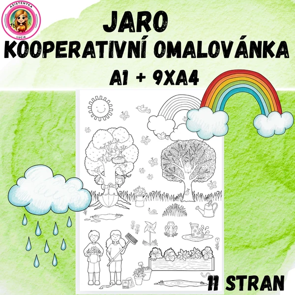 Jaro - kooperativní omalovánka