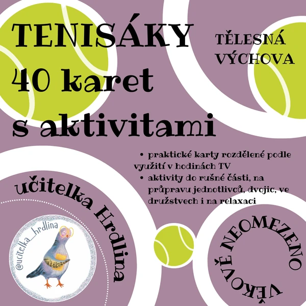 Tenisáky - 40 karet s aktivitami 
