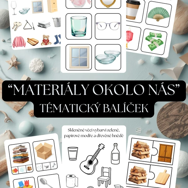 🧱 Materiály okolo nás – tematický balíček do MŠ