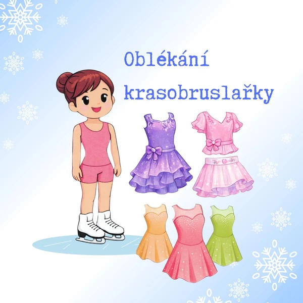 Zimní sporty - oblékání bruslařky