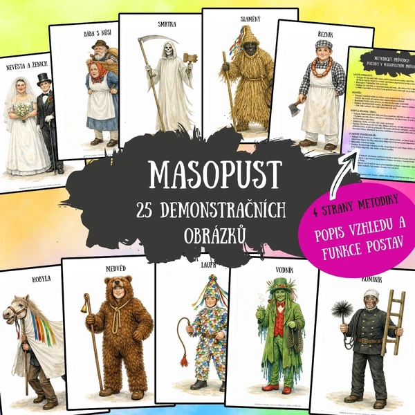 Masopust - demonstrační obrázky + metodika
