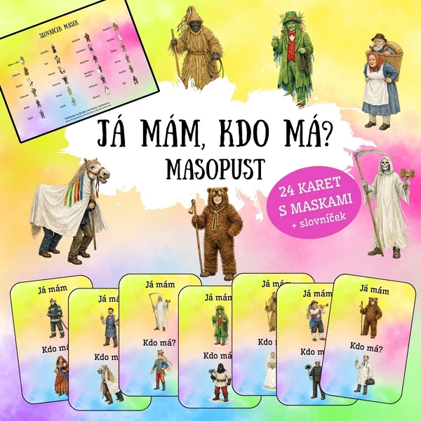 Masopust - Já mám, kdo má? + slovníček