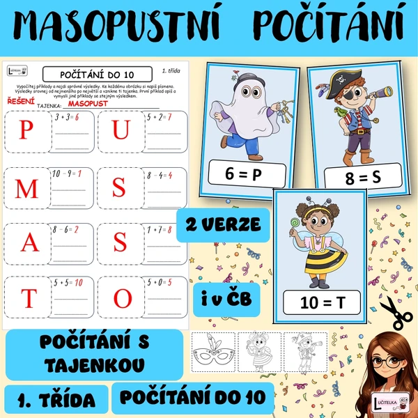 Masopustní počítání do 10 