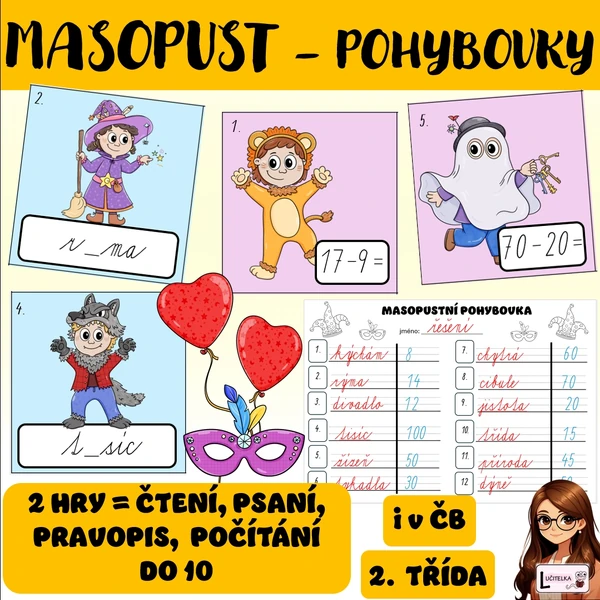 Masopust - pohybovky 2. třída