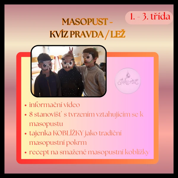 Masopust - kvíz PRAVDA x LEŽ