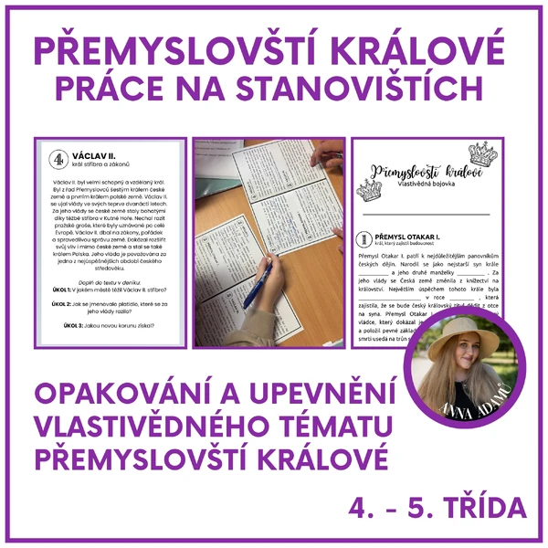 Přemyslovští králové - práce na stanovištích