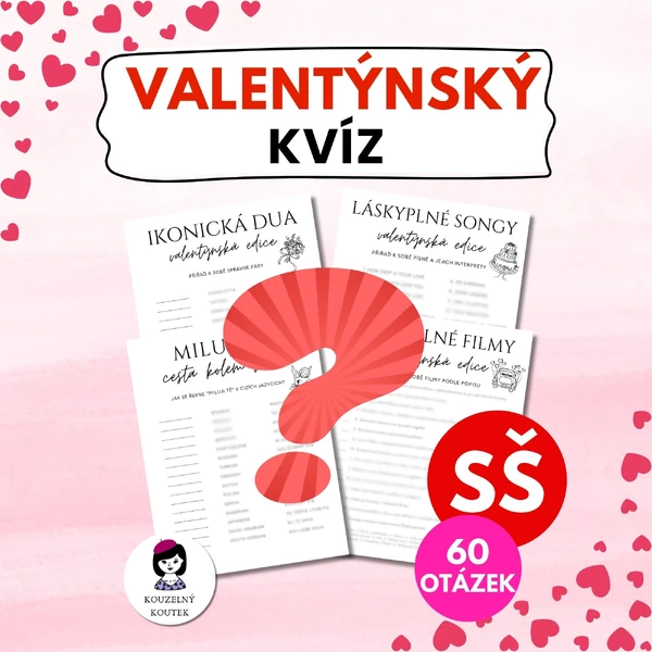 Valentýnský kvíz | Valentýn | Únor | Láska