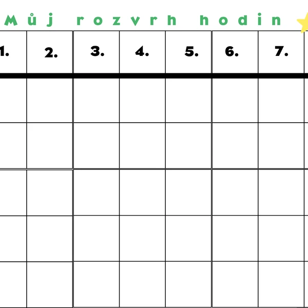 Rozvrh hodin