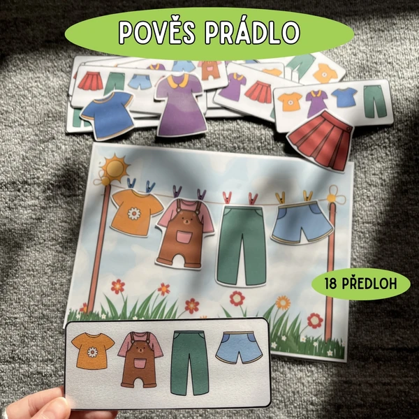 POVĚS PRÁDLO PODLE VZORU