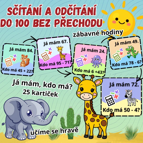 Sčítání a odčítání do 100 bez přechodu přes 10/Já mám, kdo má