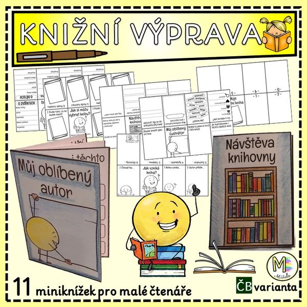 KNIŽNÍ VÝPRAVA - 11 miniknížek pro malé čtenáře