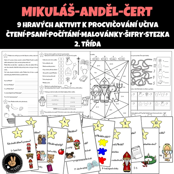 Mikuláš, anděl, čert - 2. třída