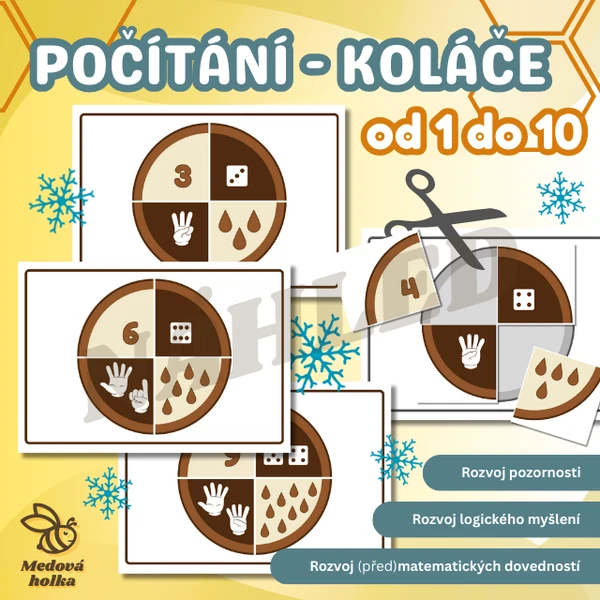 Počítání - Masopust koláče (1-10)