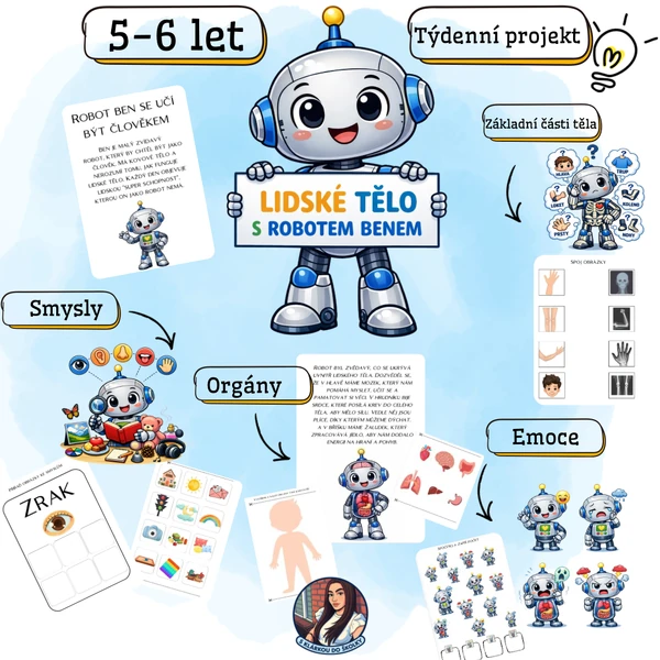 Lidské tělo s robotem Benem - týdenní projekt