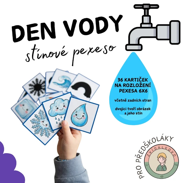 Den vody - stínové pexeso 