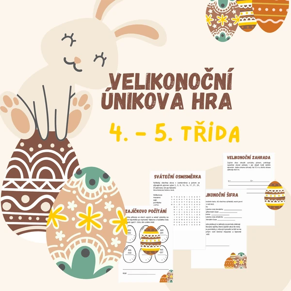 Úniková hra Velikonoce pro 4. - 5. třídu