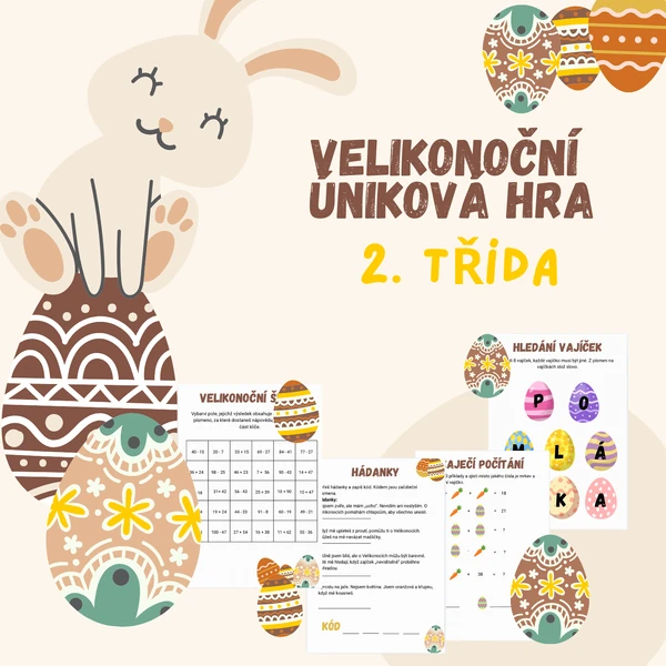 Úniková hra Velikonoce pro 2. třídu