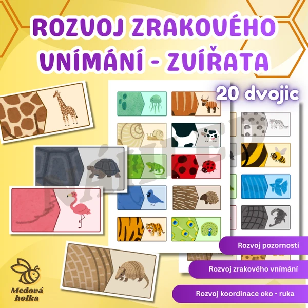 Zraková diferenciace - Zvířata