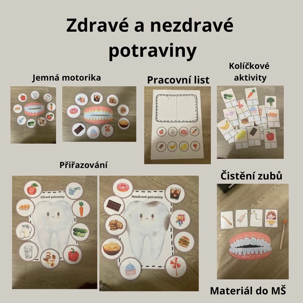 Zdravé a nezdravé potraviny 🦷🪥