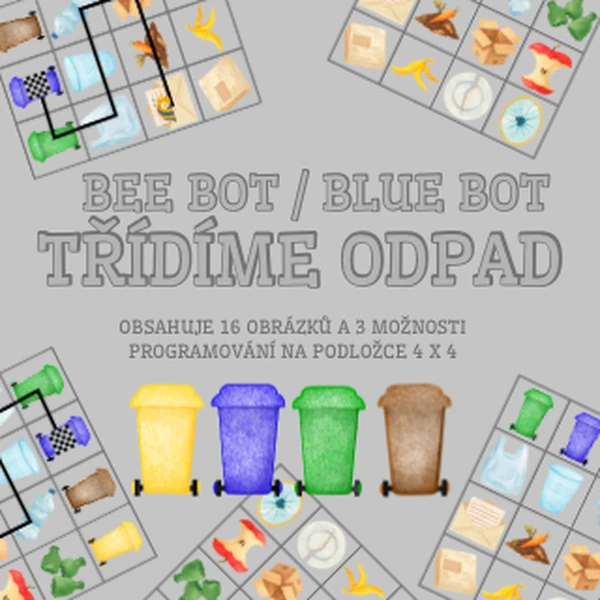 Třídíme odpad - Bee bot, blue bot