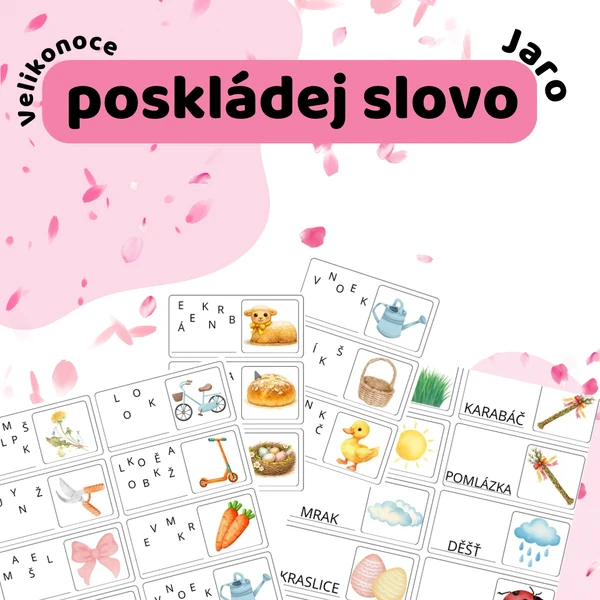 Poskládej slovo - JARO