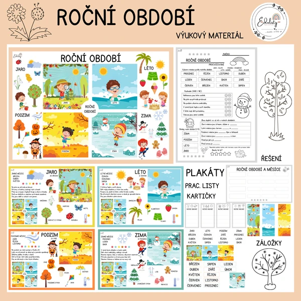 Roční období – výukový materiál