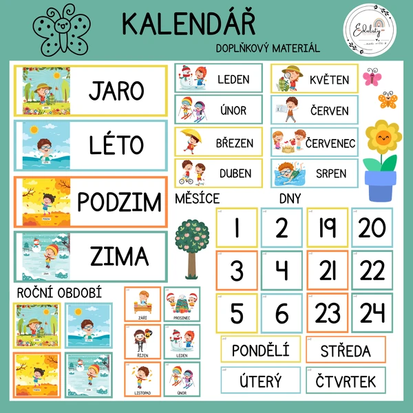 Kalendář – doplňkový materiál