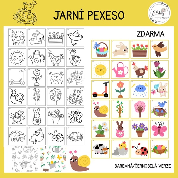 Jarní pexeso (ZDARMA)