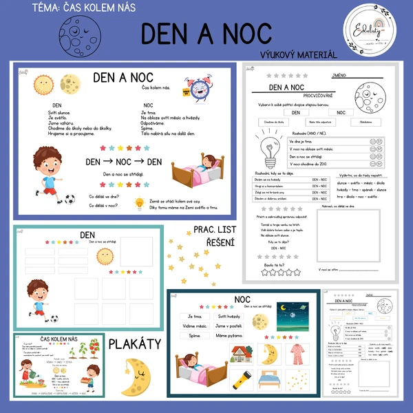 Den a noc – výukový materiál