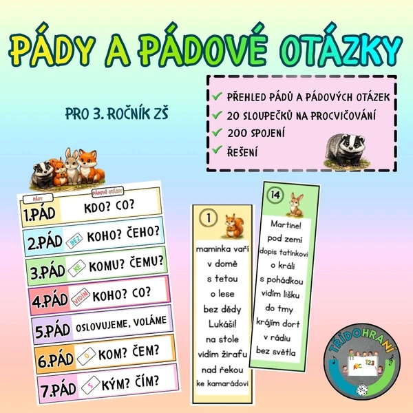 PÁDY A PÁDOVÉ OTÁZKY