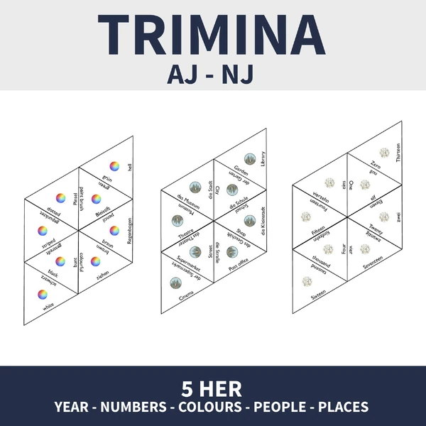 TRIMINA AJ - NJ (dvojjazyčná trimina)