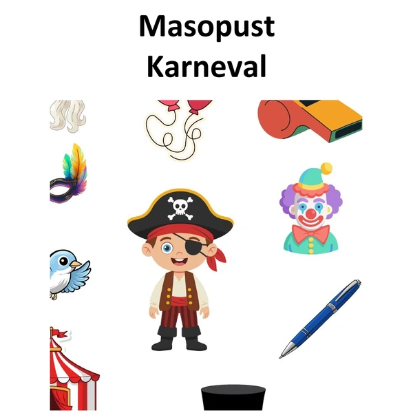Sluchové vnímání - MŠ - Masopust Karneval