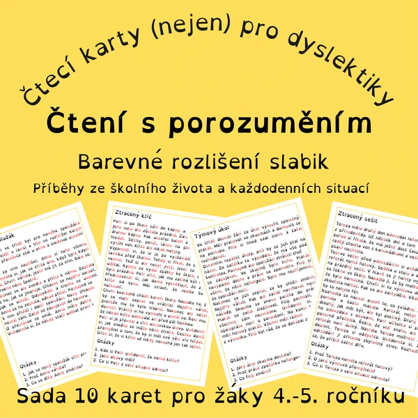 Čtení s porozuměním – slabikované texty (4.–5. ročník)