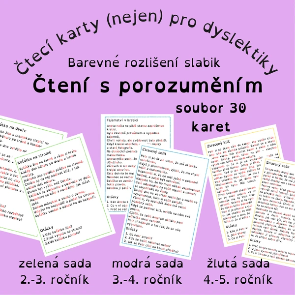 Čtení s porozuměním – slabikované texty (2.-5. ročník), 2+1 zdarma