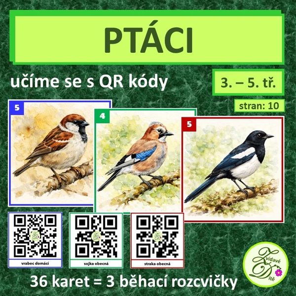 Ptáci s QR kódy 