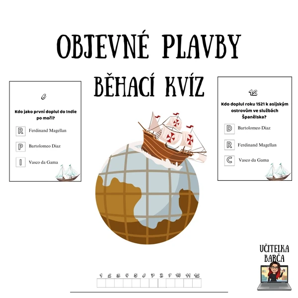 Běhací kvíz - Objevné plavby