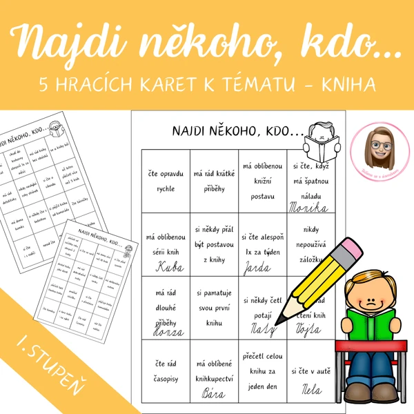 KNIHA - najdi někoho, kdo...