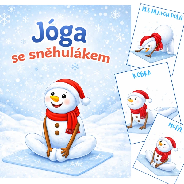 Jóga se sněhulákem