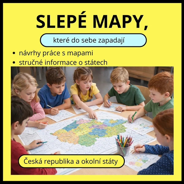 SLEPÉ MAPY, KTERÉ DO SEBE ZAPADAJÍ - ČESKÁ REPUBLIKA A SOUSEDÉ