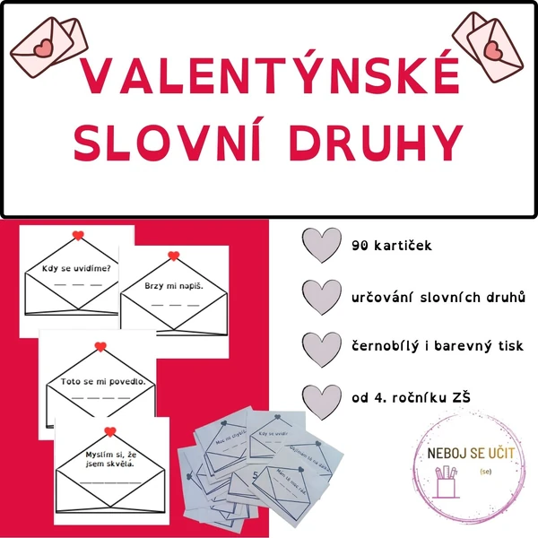 Valentýnské slovní druhy