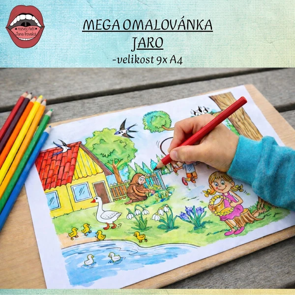 MEGA OMALOVÁNKA JARNÍ