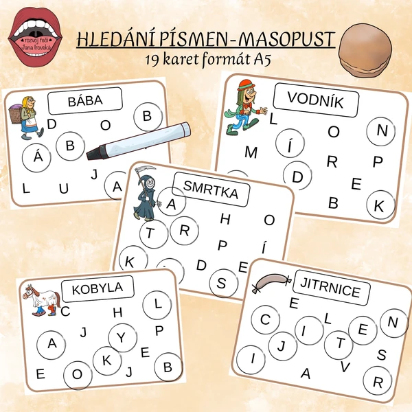 HLEDÁNÍ PÍSMEN MASOPUST