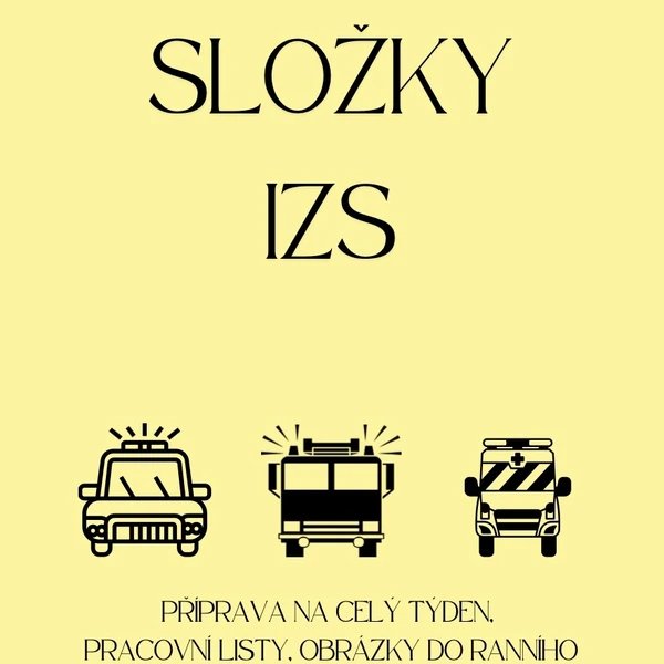 Složky IZS - týdenní příprava s materiály 
