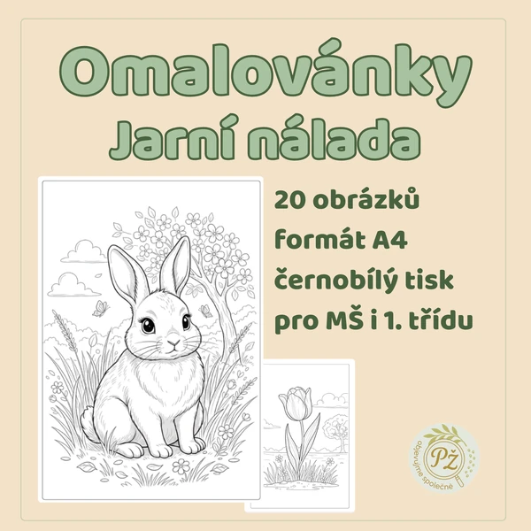 Omalovánky Jarní nálada, jaro