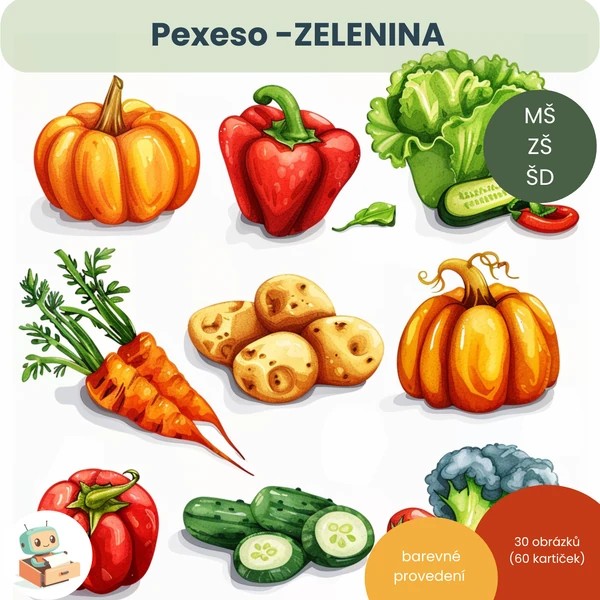 Pexeso - Zelenina