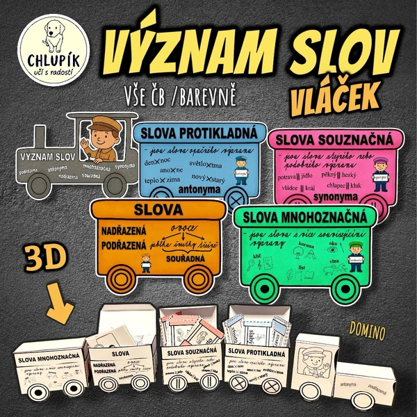 VÝZNAM SLOV - VLÁČEK (synonyma, antonyma, ...) 