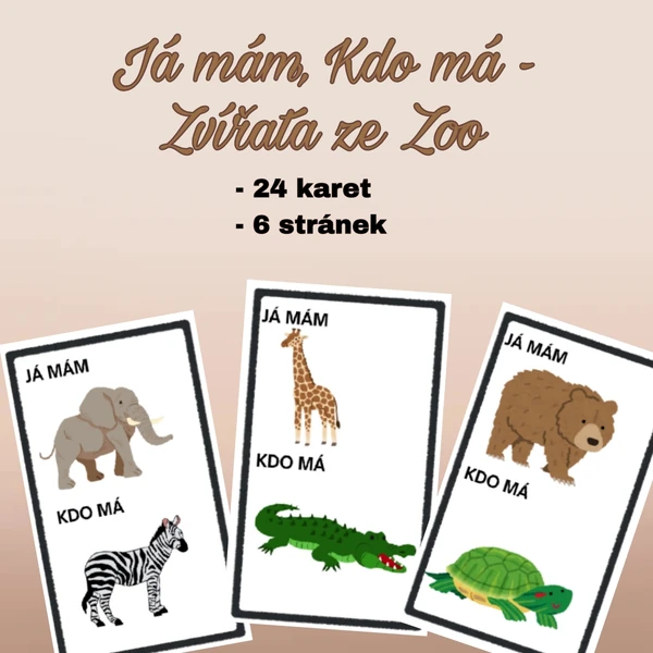 Já mám, Kdo má? - Zvířata v Zoo