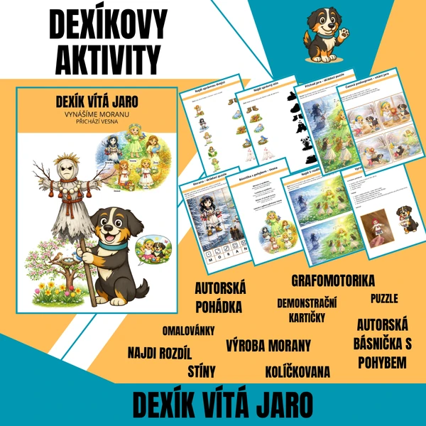 Dexík vítá jaro – Morana | vynášení Morany | aktivity pro MŠ