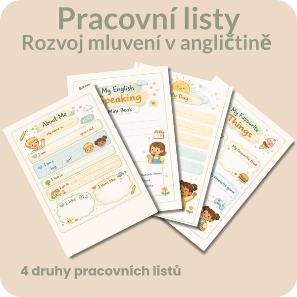 Rozvoj mluvení v angličtině – mini pracovní sešit